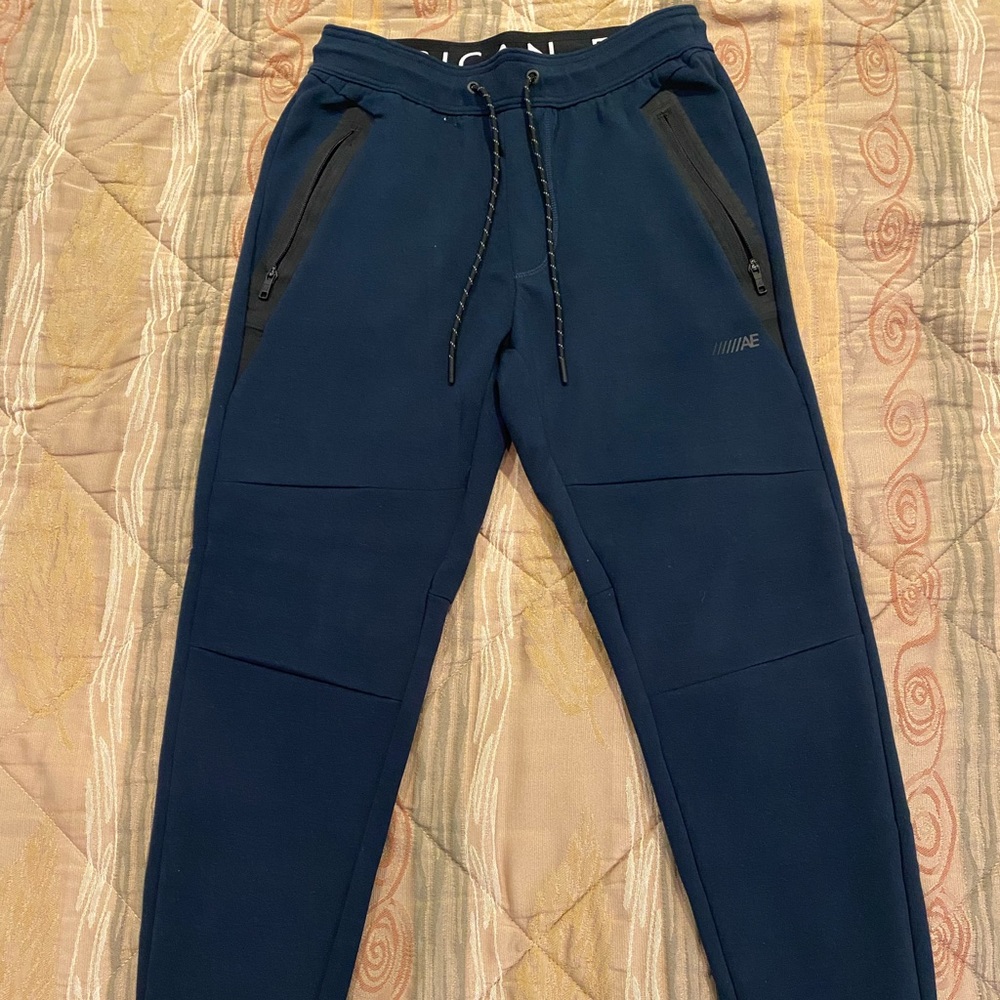 American Eagle Navy Tech Joggers Mens Small